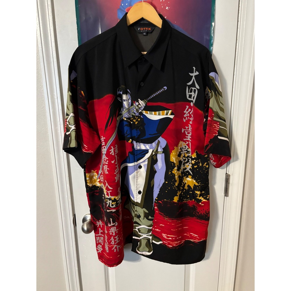 IDTEK Sport Anime Shirt Samurai Vampire Hunter D Japanese Print XL